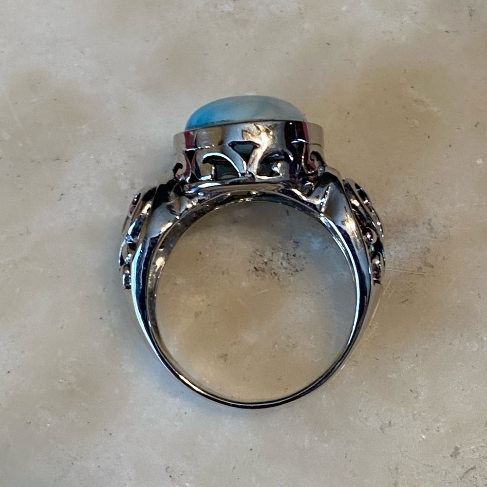 NWOT LARIMAR STERLING RING - Picture 7 of 13